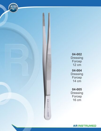 AR INSTRUMED Dressing Forceps 12 cm Stainless Steel Dental Surgical Instrument