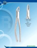 Extracting Forceps American Pattern Fig. 1 Incisors and Canines 18cm Pakistan dental extraction instrument stainless steel forceps with ergonomic handle for professional dental instruments and dental supplies.