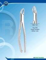Extracting Forceps American Pattern Fig.10S Upper Molars Either Side Pakistan dental extraction instrument stainless steel forceps with ergonomic handle for professional dental instruments and dental supplies.