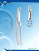 AR INSTRUMED Extracting Forceps American Pattern Fig.53R upper molars right gold coated stainless steel dental instrument Pakistan ergonomic non slip handle dental forceps for clinics hospitals and laboratories in Pakistan