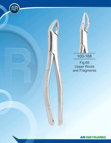 AR INSTRUMED Extracting Forceps American Pattern Fig.65 upper roots and fragments stainless steel dental instrument Pakistan ergonomic non slip handle dental forceps for clinics hospitals and laboratories in Pakistan