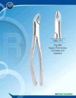 AR INSTRUMED Extracting Forceps American Pattern Fig.99C upper premolars canines incisors stainless steel dental instrument Pakistan polished finish ergonomic non slip handle dental forceps for clinics hospitals and laboratories in Pakistan