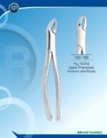 Extracting Forceps American Pattern Fig.150AS Upper Premolars Incisors and Roots Pakistan pediatric dental extraction instrument stainless steel forceps with ergonomic handle for professional dental instruments and pediatric dental supplies.
