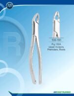 Extracting Forceps American Pattern Fig.150 Upper Premolars Incisors and Roots Universal Pakistan dental extraction instrument stainless steel forceps with ergonomic handle for professional dental instruments and dental supplies.