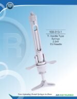 AR INSTRUMED dental T handle type syringe 2.2ml EU needle stainless steel silver polished anesthesia delivery instrument Pakistan dental supplies