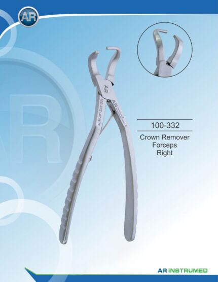 • Stainless Steel Left Crown Removal Forceps Professional Dental Instrument