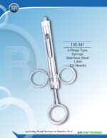 AR INSTRUMED 3 rings type syringe stainless steel 1.8ml EU needle premium medical grade stainless steel dental anaesthesia instrument Pakistan.