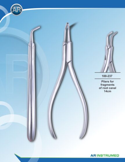 • Autoclavable Stainless Steel Root Canal Fragment Pliers 14 cm Dental Tool