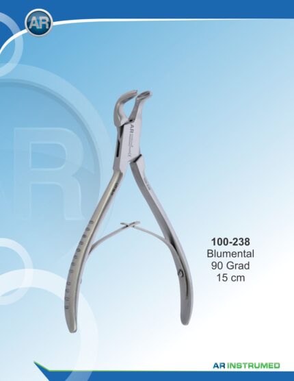 AR INSTRUMED Blumenthal Bone Rongeur 15cm 90 degree dental instrument Pakistan stainless steel bone rongeur ergonomic handle professional dental instrument Pakistan