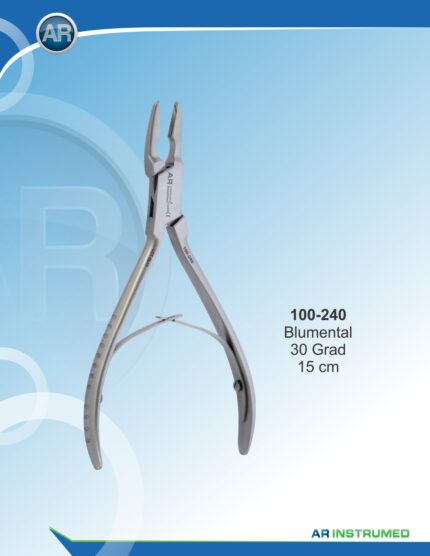 AR INSTRUMED Blumenthal Bone Rongeur 15cm 30 degree dental instrument Pakistan stainless steel bone rongeur ergonomic handle professional dental instrument Pakistan