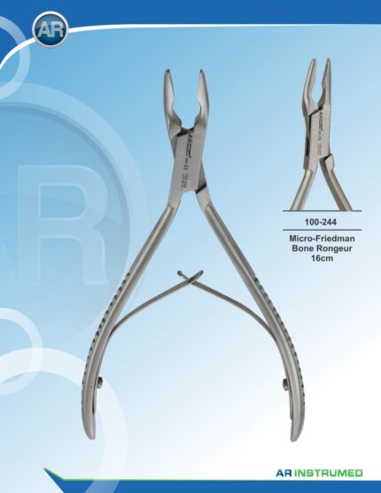 AR INSTRUMED Micro-Friedman Bone Rongeur Forcep with Knurled Anti-Slip Handle