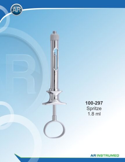 AR INSTRUMED dental aspirating anesthetic single ring syringe 1.8ml EU needle stainless steel blue handle corkscrew plunger dental instrument Pakistan dental supplies