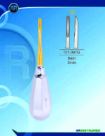 AR INSTRUMED Root Elevator Bein 3mm Gold dental instrument Pakistan gold coated root elevator ergonomic handle professional dental extraction instrument Pakistan