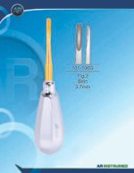 AR INSTRUMED Root Elevator Fig.3 Bein 3.7mm Gold dental instrument Pakistan gold coated bein root elevator ergonomic handle professional dental extraction instrument Pakistan