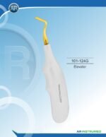 AR INSTRUMED Root Elevator Gold dental instrument Pakistan gold coated root elevator ergonomic handle professional dental extraction instrument Pakistan