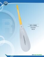 Root Elevators Elevator 4mm Gold Pakistan dental extraction instrument gold coated root elevator stainless steel 4mm tip ergonomic handle professional dental instruments Pakistan dental supplies.