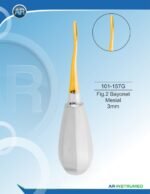 Root Elevator Fig.2 Bayonet Mesial 3mm - Image 2