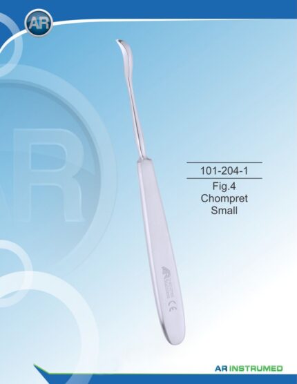 Root Elevators Fig.4 Chompret Small Pakistan dental instrument stainless steel root elevator with ergonomic handle for professional dental instruments and dental supplies.