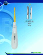 AR INSTRUMED Root Elevator Bein 3mm Gold dental instrument Pakistan gold coated root elevator ergonomic handle professional dental extraction instrument Pakistan