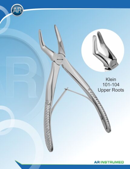AR INSTRUMED Upper Root Dental Forceps, specially designed for children's upper root extraction, ergonomic non-slip handle