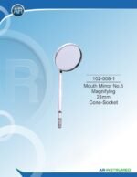 Mouth Mirror No.5 Magnifying 24mm Cone Socket - Image 2