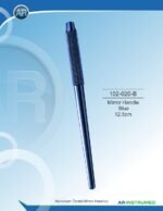 AR INSTRUMED mouth mirror handle blue 12.5cm premium medical grade stainless steel blue protective coating universal screw thread textured grip Pakistan dental diagnostic instrument.