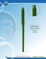 Mouth Mirror Handle Green 12.5cm - Image 2