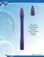 Autoclavable Mirror Handle Made of Plastic (Purple) 145mm - Image 2