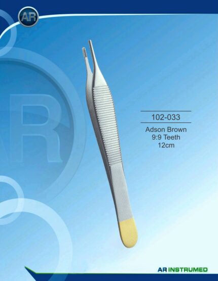 AR INSTRUMED Adson TC Tweezer 12 cm 9:9 Teeth Surgical Instrument