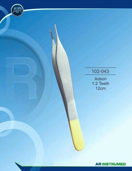 AR INSTRUMED Adson TC Tweezer 12 cm 1:2 Teeth Surgical Instrument