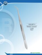 AR INSTRUMED dental meriam tweezers lining 16cm stainless steel serrated curved beak non slip handle dental instrument Pakistan dental supplies