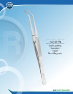 AR INSTRUMED tweezers self-locking serrated 15cm non-magnetic premium medical grade stainless steel precision gripping dental instrument Pakistan.