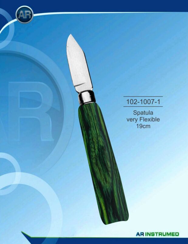 AR INSTRUMED Very Flexible Spatula 19cm stainless steel dental instrument Pakistan flexible spatula composite mixing dental cement impression material reusable sterilizable dental laboratory instrument