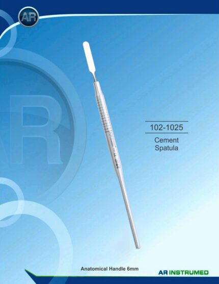 AR INSTRUMED Cement Spatula Solid Handle 6mm Dental Instrument