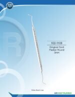 AR INSTRUMED Gingival Cord Packer Round 3mm Solid Handle 6mm