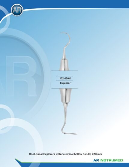 AR INSTRUMED dental explorer 10mm hollow handle Pakistan premium stainless steel dental diagnostic instrument caries detection tooth surface examination dental instruments Pakistan wholesale