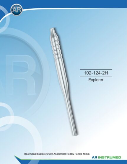 AR INSTRUMED Figure 17 Dental Explorer 10mm hollow handle Pakistan premium stainless steel dental explorer diagnostic instrument caries detection periodontal assessment dental instrument Pakistan