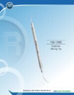 AR INSTRUMED Figure 23 17 dental explorer strong tip solid handle 6mm Pakistan premium stainless steel dual ended dental diagnostic instrument Shepherd's Hook explorer dental instruments Pakistan wholesale