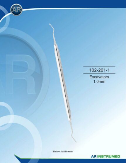 AR INSTRUMED Excavator 1.0mm Solid Handle 6mm Dental Instrument