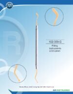 AR INSTRUMED Filling Instrument 2.5mm 3.2mm titanium plasma gold coated tips stainless steel dental restorative filling instrument hollow 6mm ergonomic handle composite amalgam placement instrument Pakistan dental supplier wholesale