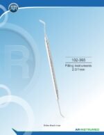 AR INSTRUMED Filling Instruments 1.0mm 2mm titanium plasma gold coated tips stainless steel dental instrument 6mm hollow handle composite placement restorative dentistry Pakistan dental clinics hospitals dental supplier wholesale