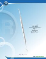 AR INSTRUMED Fig. 2 Woodson 2.3mm 2.7mm stainless steel dental instrument solid 6mm handle polished finish composite placement restorative instrument Pakistan dental clinics hospitals dental supplier wholesale