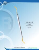 AR INSTRUMED Heidemann Spatula Filling Instrument 1.6mm titanium plasma gold coated tip stainless steel dental restorative instrument solid 6mm ergonomic handle composite placement instrument Pakistan dental supplier wholesale