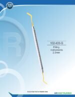AR INSTRUMED Heidemann Spatula Filling Instrument 2.5mm titanium plasma gold coated tip stainless steel dental restorative instrument solid 6mm ergonomic handle composite placement instrument Pakistan dental supplier wholesale