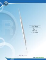 AR INSTRUMED Fig 1 Cleoids 1.7/1.7mm Solid Handle 6mm Dental Instrument