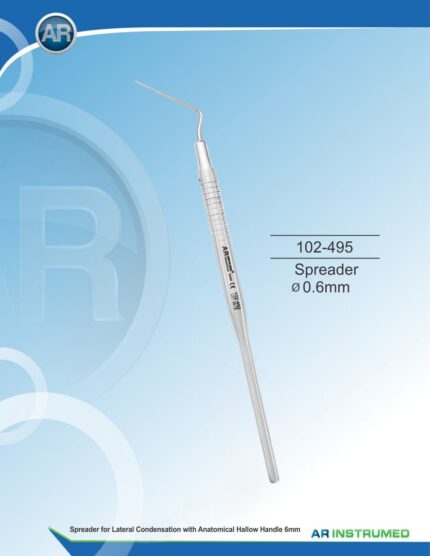 AR INSTRUMED spreader Ø0.6mm solid handle Ø6mm premium medical grade stainless steel endodontic instrument for root canal lateral condensation Pakistan.