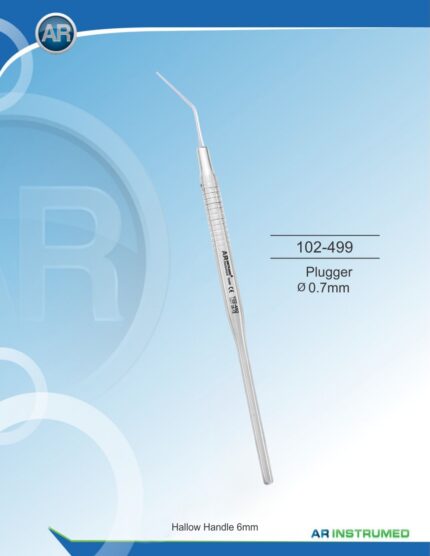 AR INSTRUMED Luks Fig. 3 plugger Ø0.7mm solid handle Ø6mm premium medical grade stainless steel restorative dental instrument Pakistan.