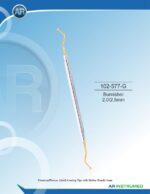 AR INSTRUMED Burnisher 2.0mm 2.5mm Titanium Plasma Gold Coated Tips