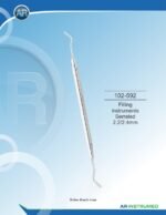 AR INSTRUMED Filling Instrument Serrated 2.2mm 2.4mm stainless steel dental restorative filling instrument solid 6mm ergonomic handle polished composite placement instrument Pakistan dental supplier wholesale