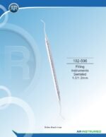 AR INSTRUMED Filling Instrument Serrated 1.0mm 1.2mm stainless steel dental restorative filling instrument solid 6mm ergonomic handle polished composite placement instrument Pakistan dental supplier wholesale